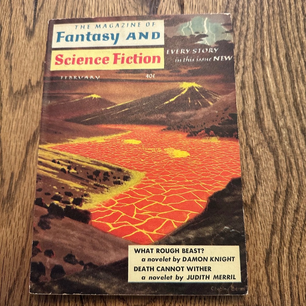 Vintage The Magazine of Fantasy and Science Fiction February 1959 Damon Knight